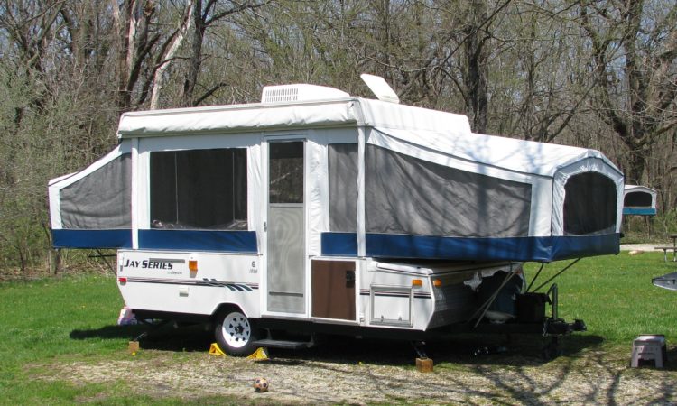 Pop-Up Camper at an RV campground