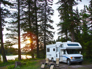 secluded RV campground
